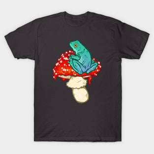 Small Frog on a Mushroom T-Shirt